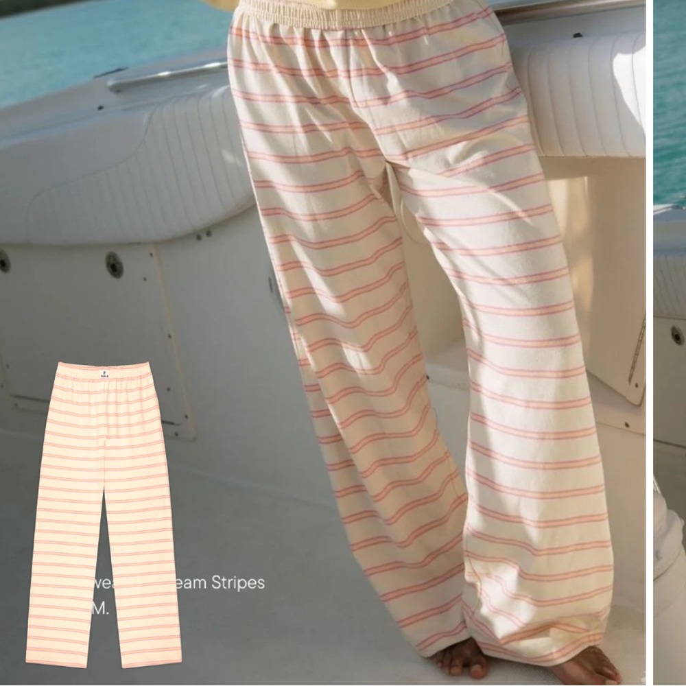 Parke Summerland Striped Cotton Boxer Pants